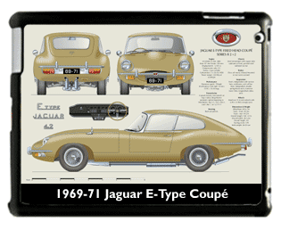 Jaguar E-Type Coupe 2+2 S2 (wire wheels) 1969-71 Large Table Cover